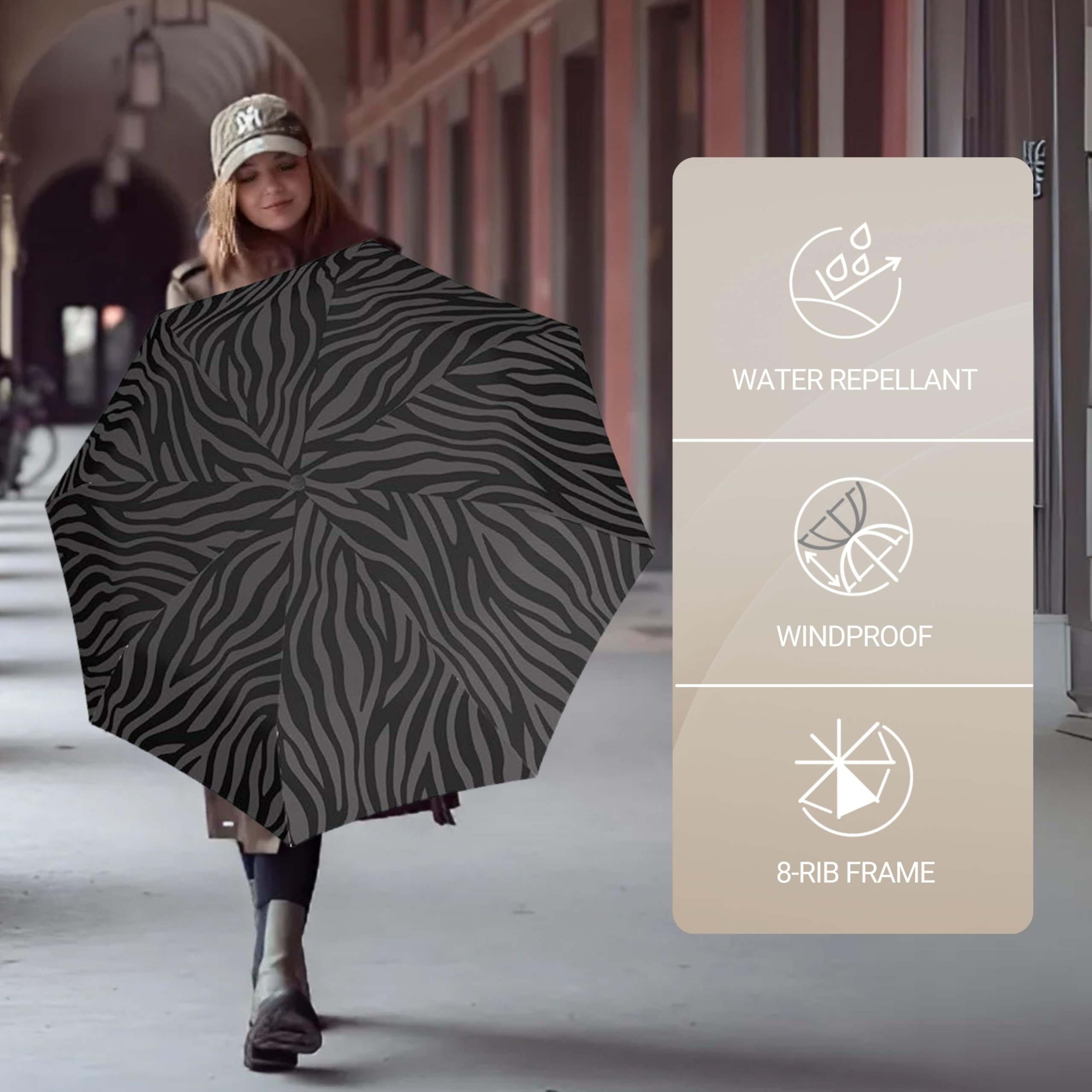 Knirps A.200 Medium Duomatic Windproof Umbrella for Adults – Automatic Open Close 38.5" Canopy, Travel Case Included - Image 4