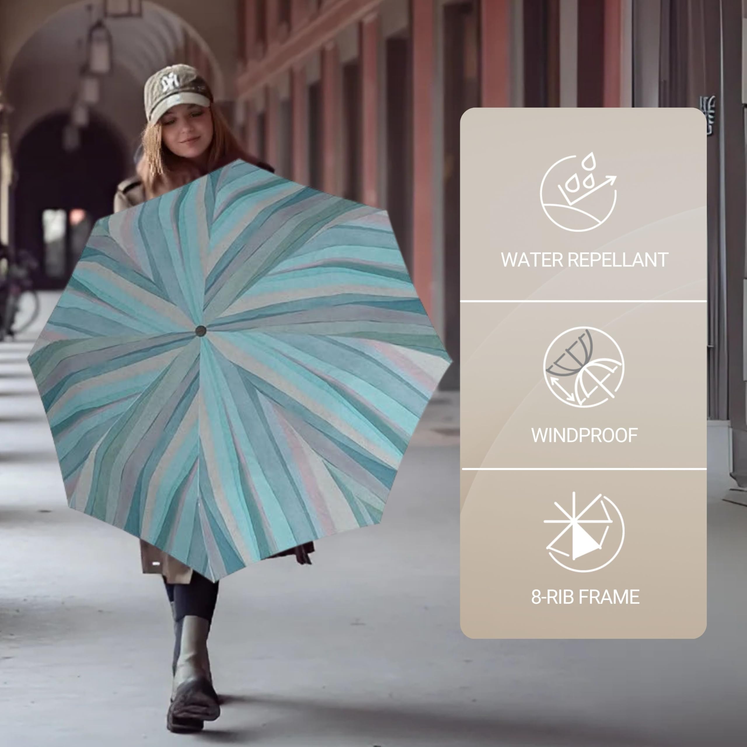 Knirps A.200 Medium Duomatic Windproof Umbrella for Adults – Automatic Open Close 38.5" Canopy, Travel Case Included - Image 4