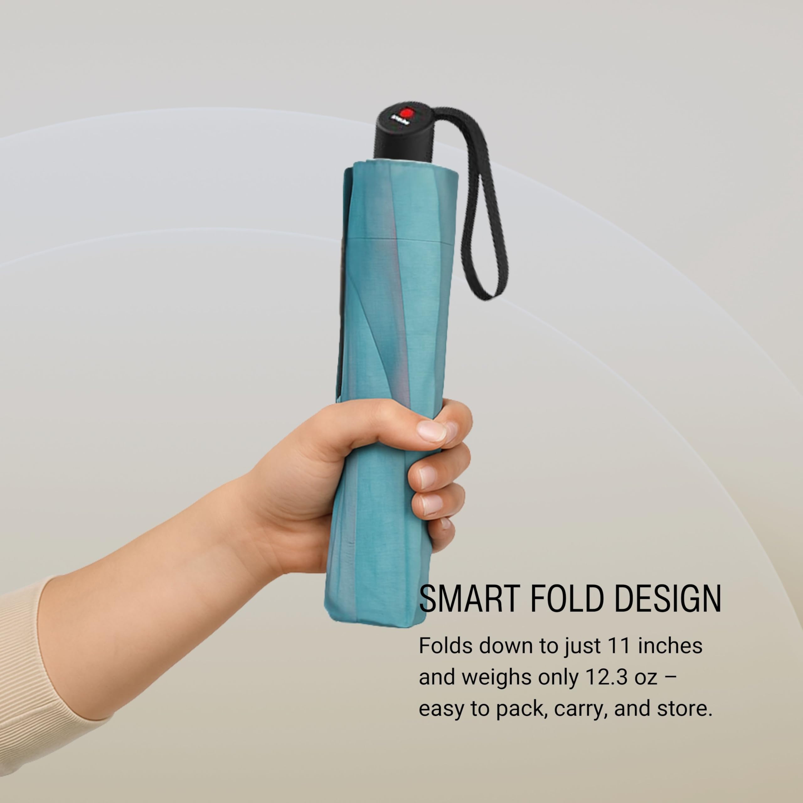 Knirps A.200 Medium Duomatic Windproof Umbrella for Adults – Automatic Open Close 38.5" Canopy, Travel Case Included - Image 7