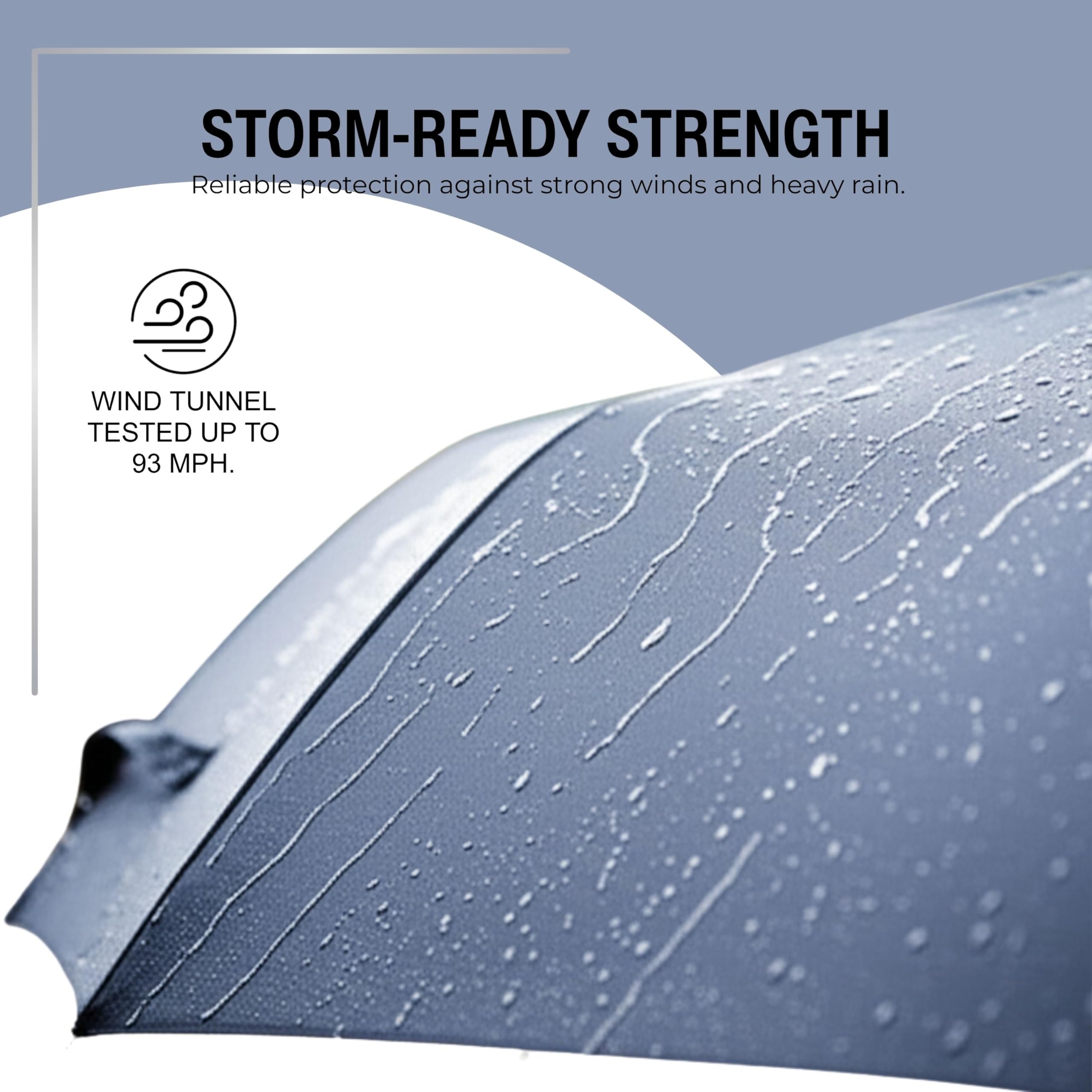 Knirps T.260 Medium Automatic Open Close Rain Umbrella with Curved Handle and Carrying Case - Compact Windproof Travel Umbrellas for Adults, 97cm Diamteter - Image 12