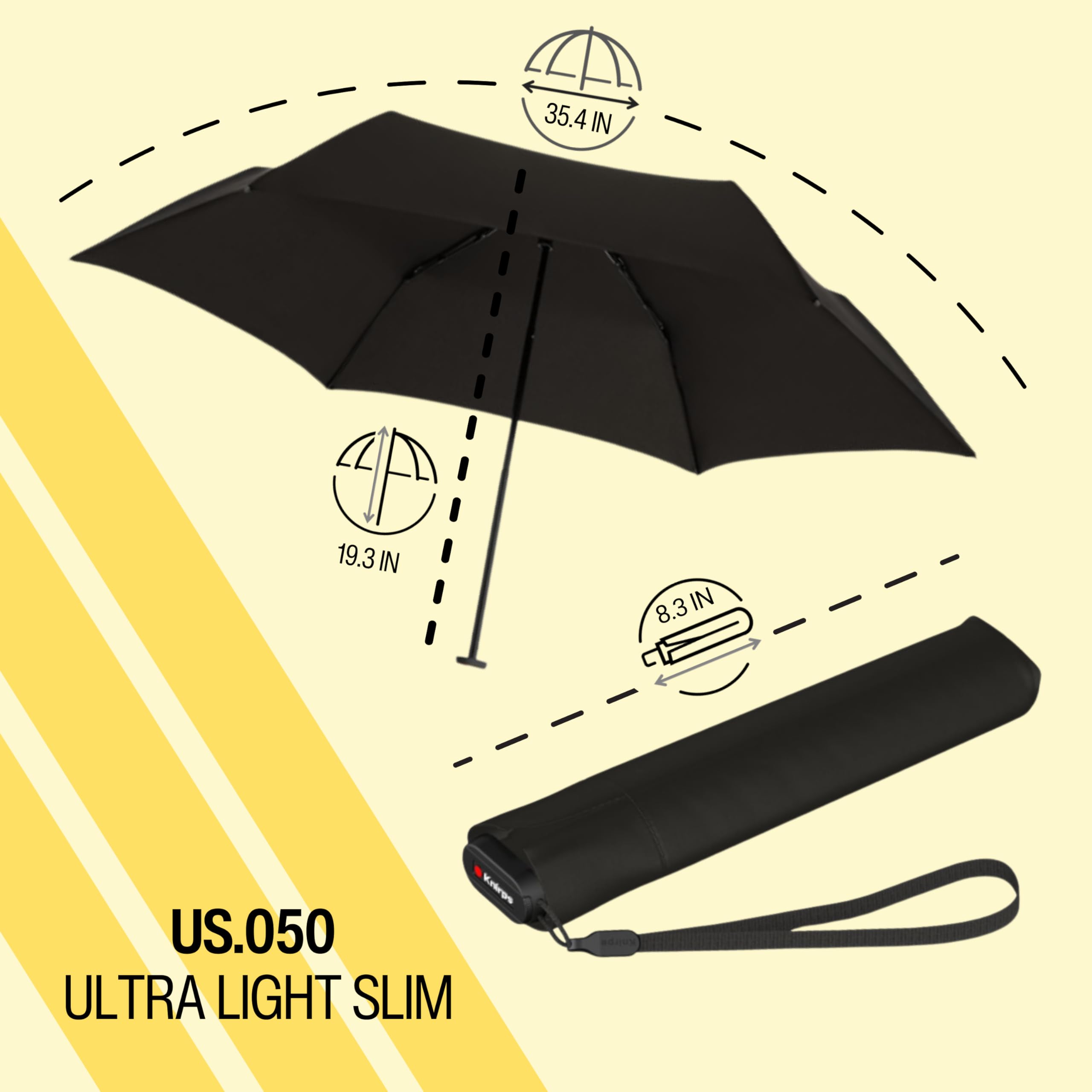 Knirps U Series Umbrella Retail Display Stand, Includes 12 Heatshield UV Protection Umbrellas - Umbrella Holder for Craft Shows, Vendor Events & Gift Shop, Commercial Display Carton for Office - Image 4