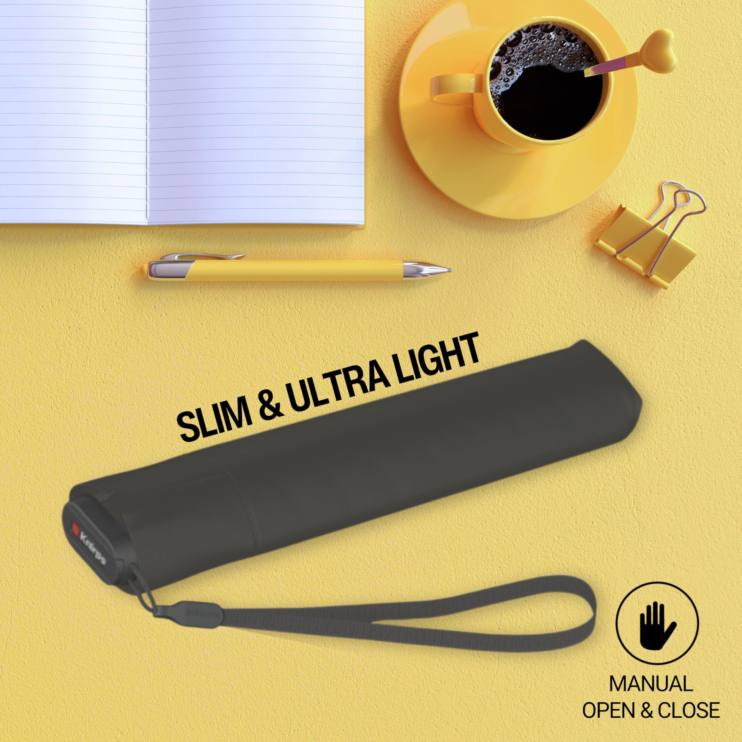 Knirps US.050 Ultra Light Pocket Size Manual Rain Umbrella with Carrying Case - Image 6