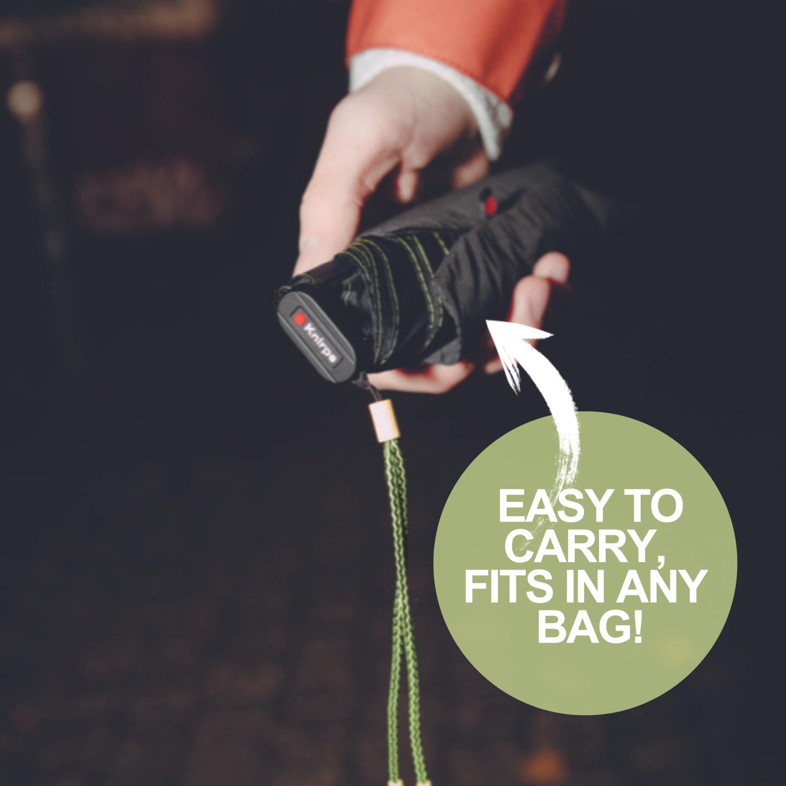 Knirps US.050 Ultra Light Pocket Size Manual Rain Umbrella with Carrying Case - Image 4