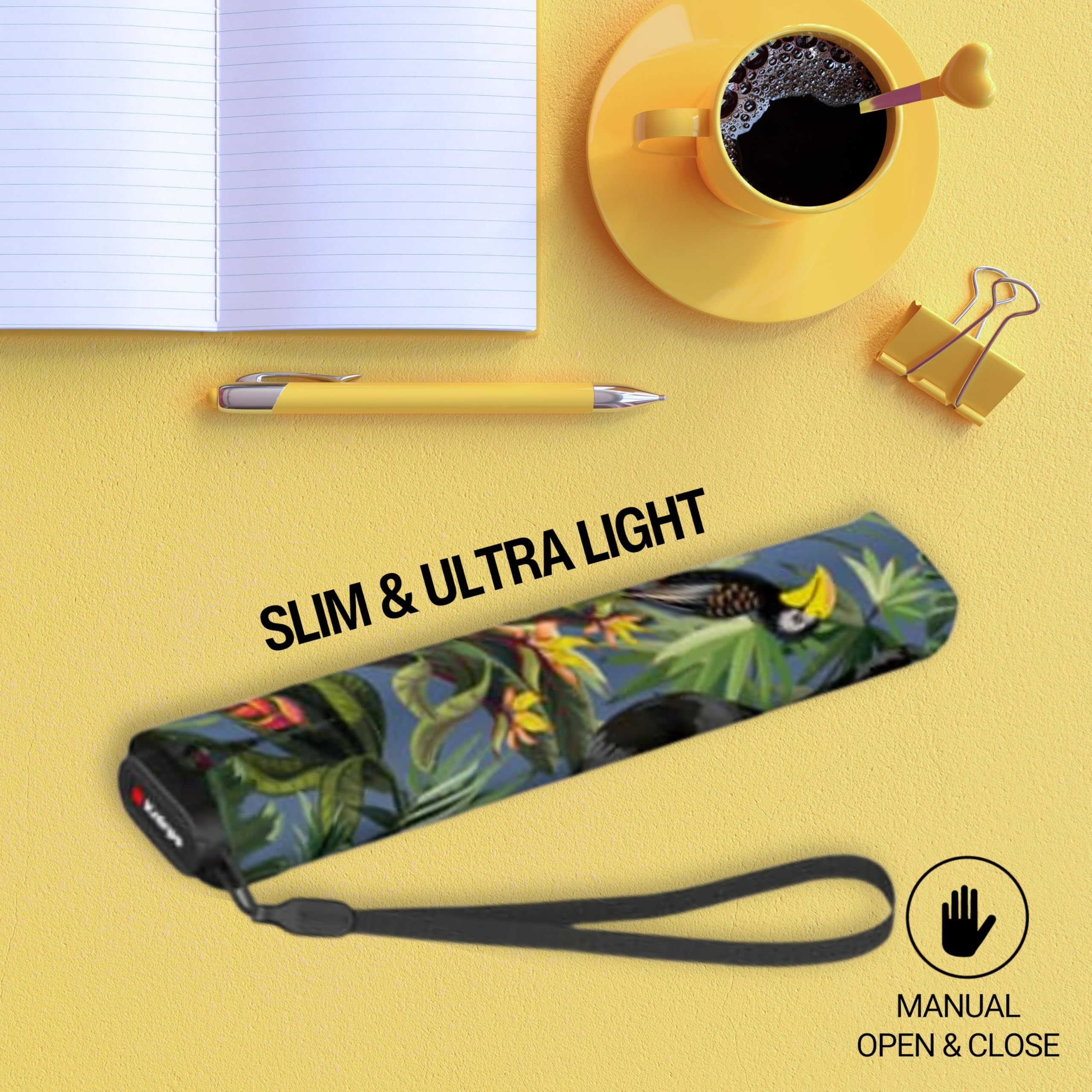 Knirps US.050 Ultra Light Pocket Size Manual Rain Umbrella with Carrying Case - Image 6