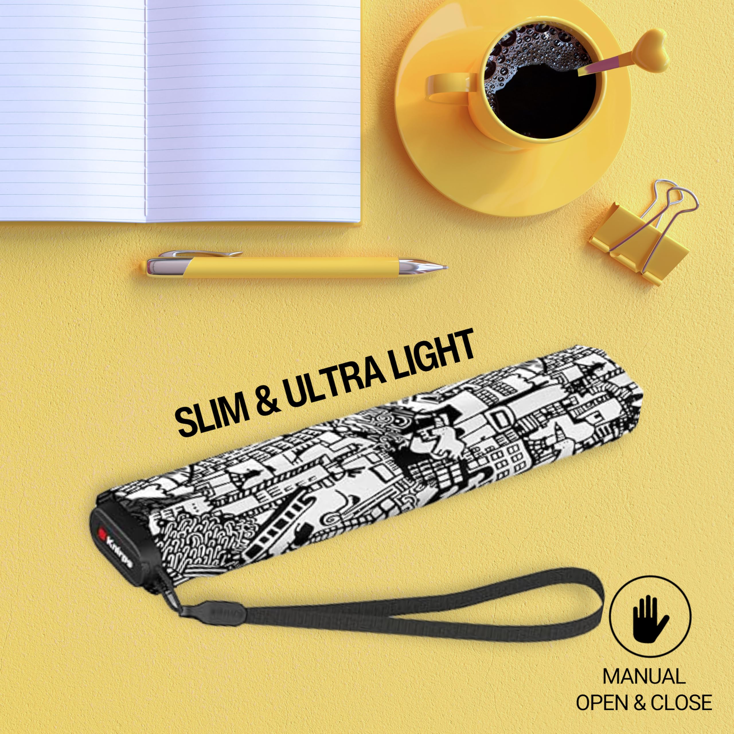 Knirps US.050 Ultra Light Pocket Size Manual Rain Umbrella with Carrying Case - Image 6