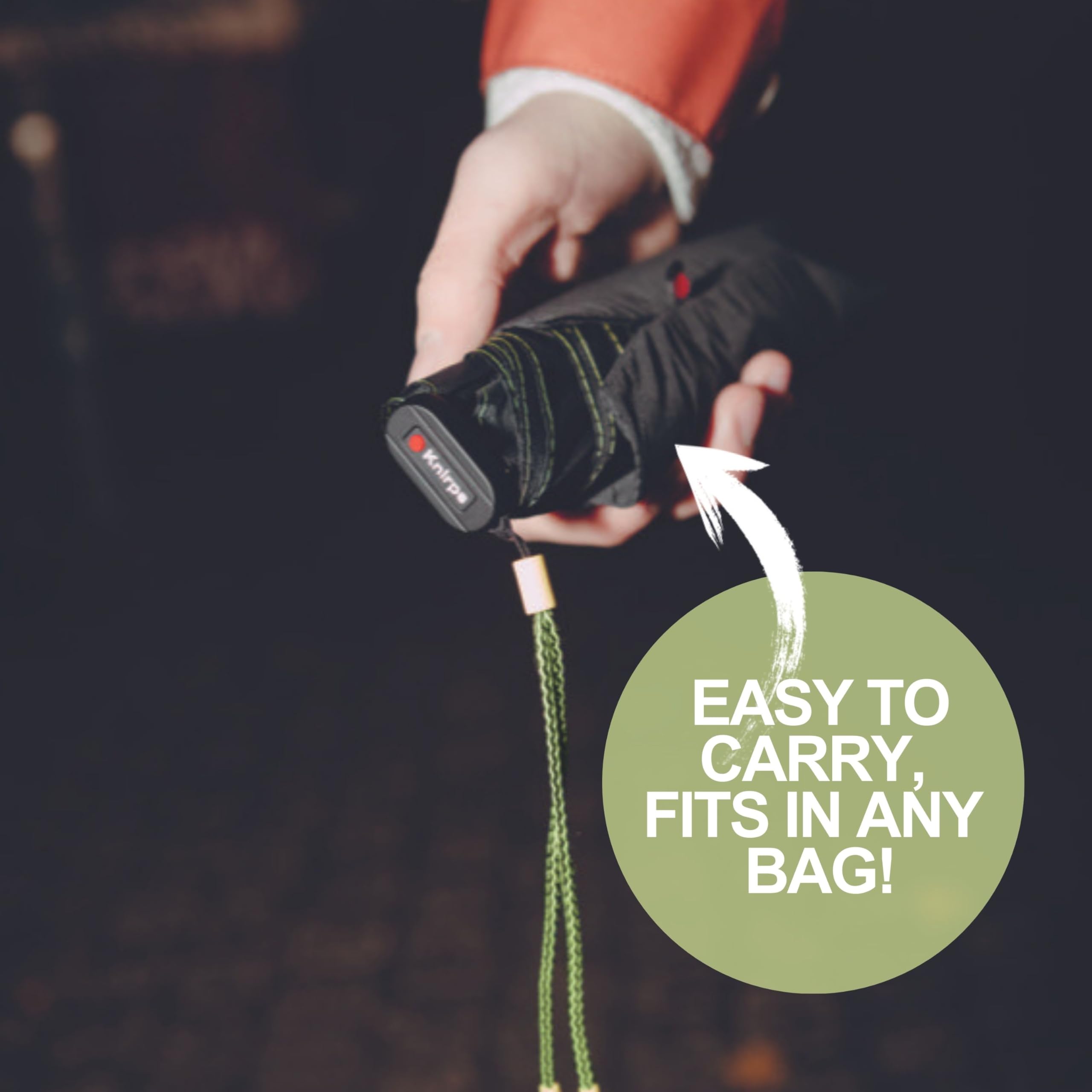 Knirps US.050 Ultra Light Pocket Size Manual Rain Umbrella with Carrying Case - Image 4